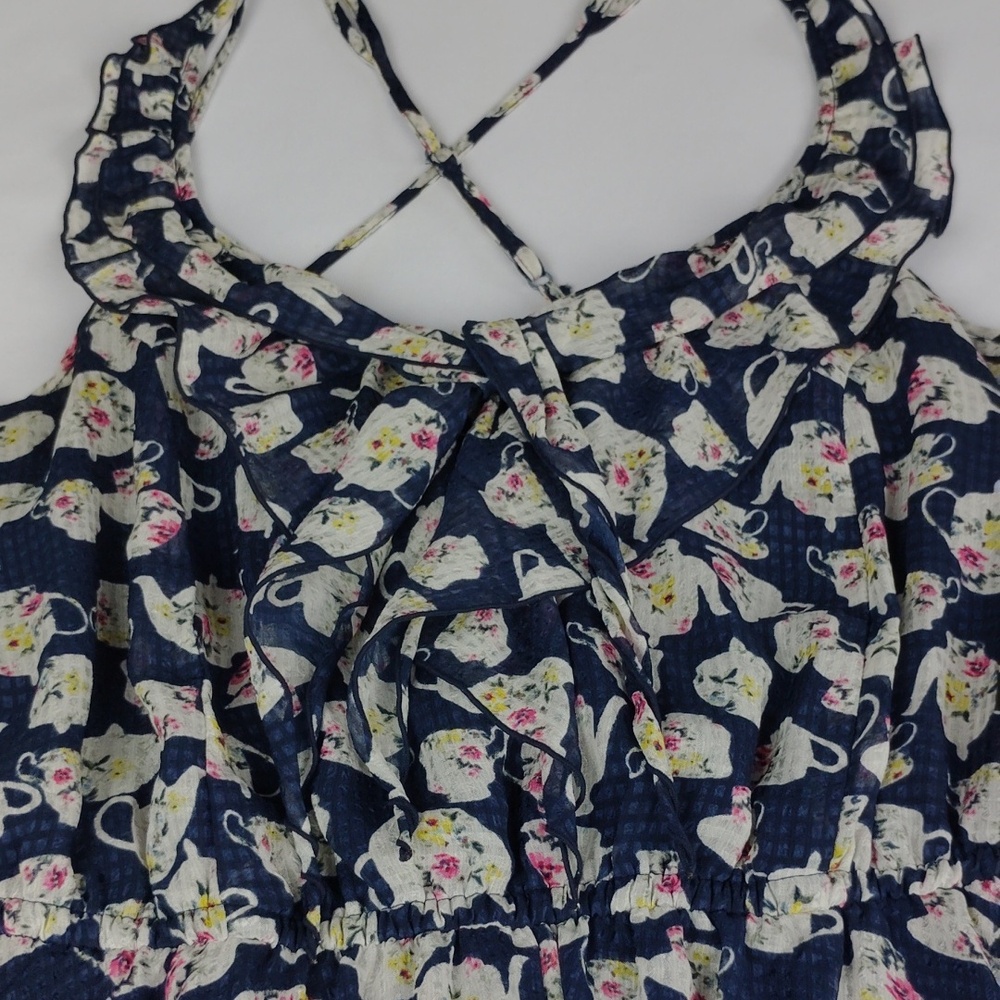 Disney Navy Floral Mini Dress - Picture 11 of 16